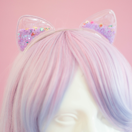 Sequin Shaker Kitten Ears Hairband